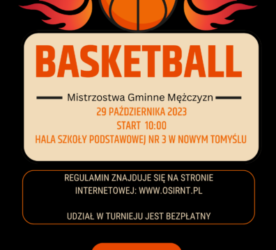 plakat koszykówka mężczyzn 29.10.2023