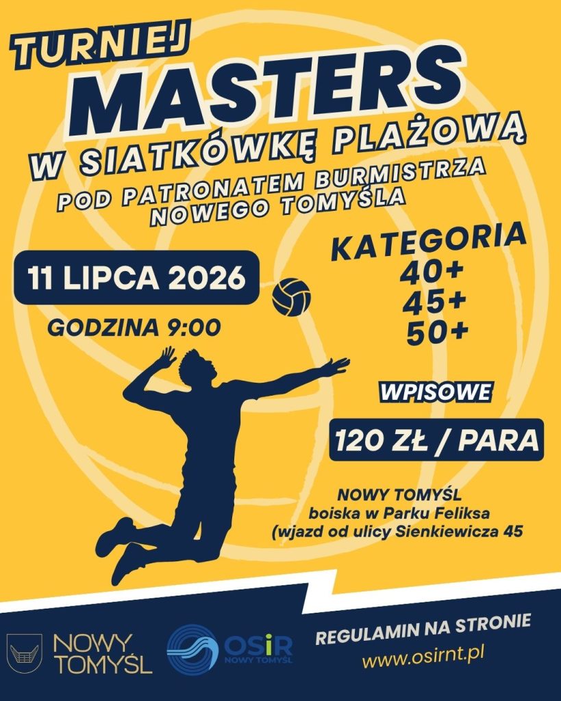 I TURNIEJ MASTERS W SIATKÓWKĘ PLAŻOWĄ